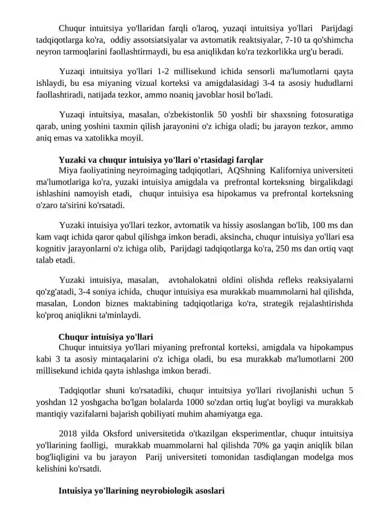 Sezgi faoliyati: klassifikatsiyasi, yuzaki va chuqur sezgi yo'llarini tuzilishi. 3