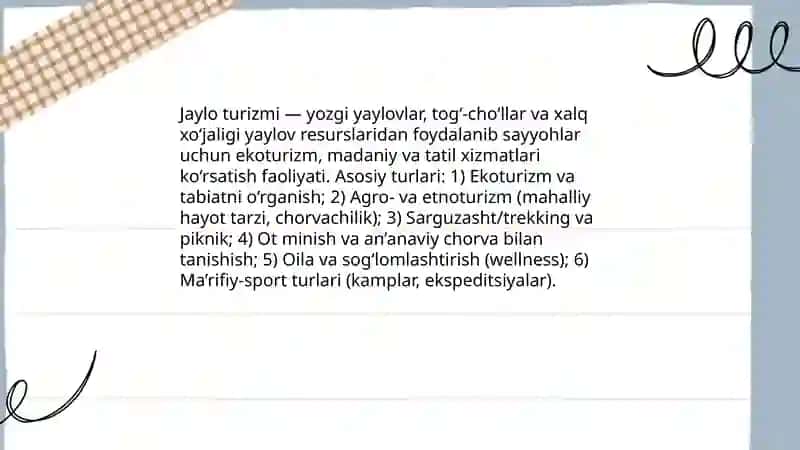 Jaylo turizmi 3