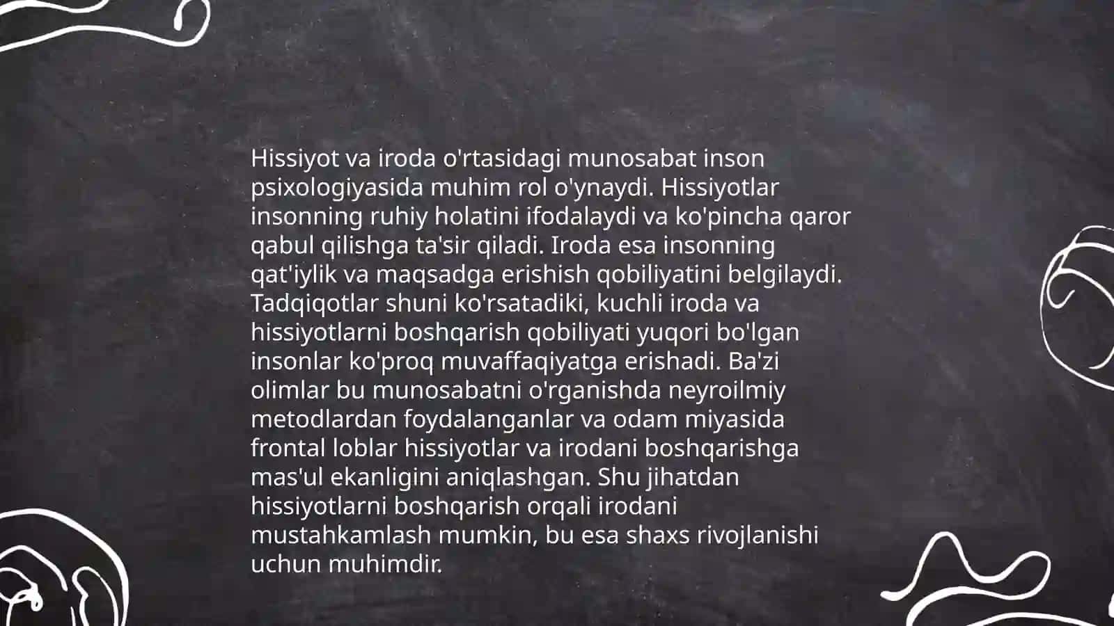 Hissiyot va iroda haqida tushuncha 3
