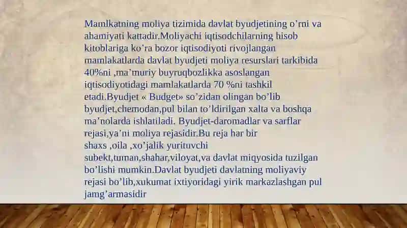 Moliya bozori statistikasi 3