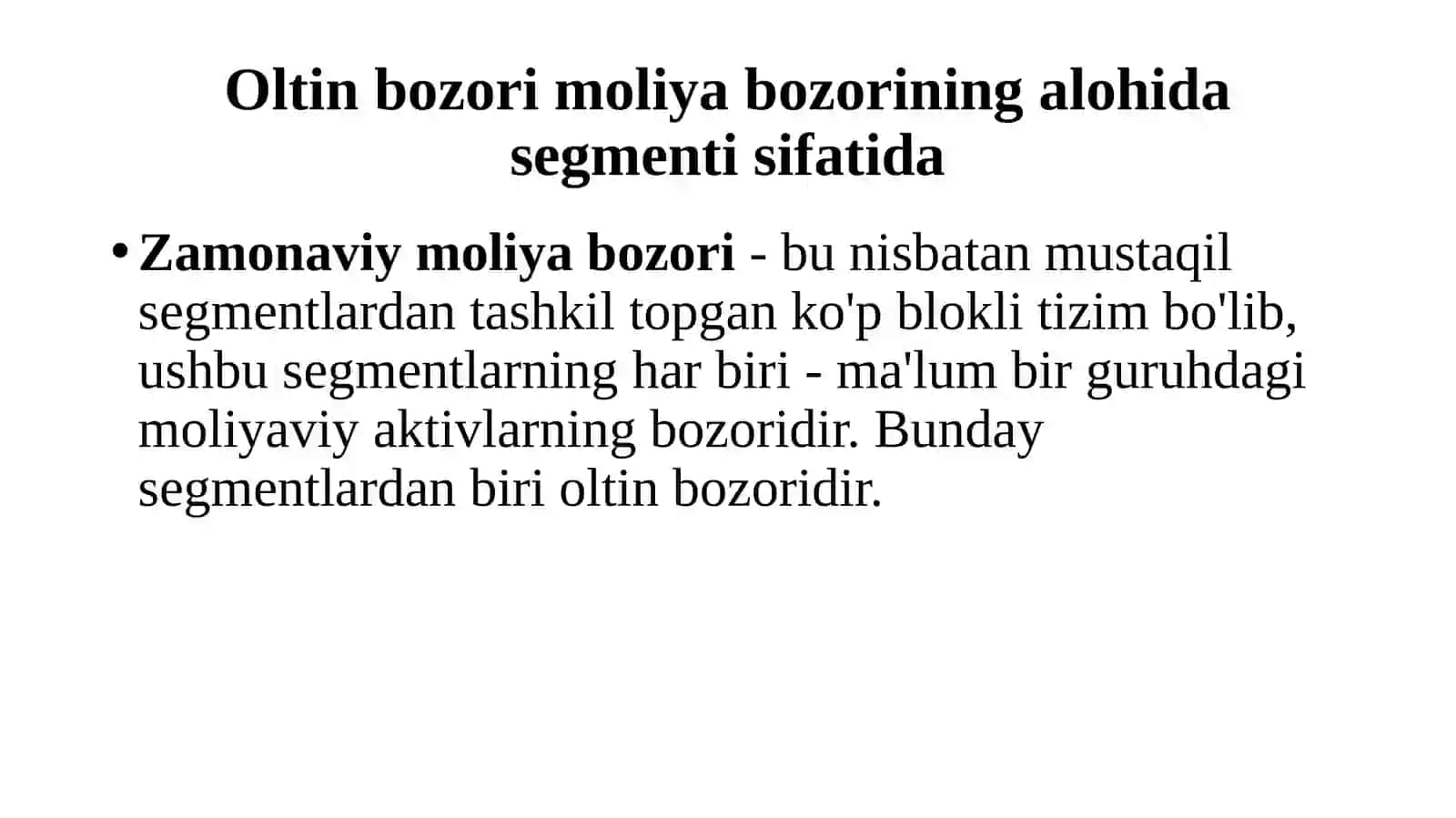 Oltin bozori 3