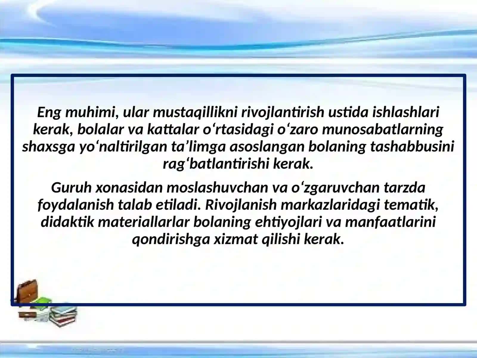 MTT tarbiyachisining rivojlanish markazlarida ta`limiy faoliyatga rahbarlik qilish metodlari 3