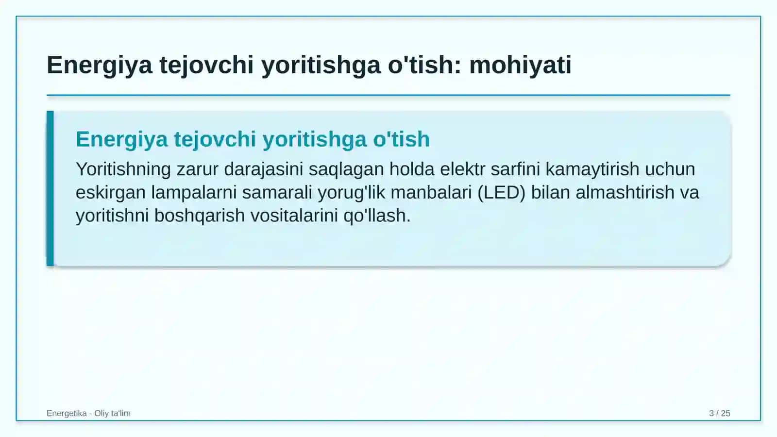 ta'lim tizimida energiya tejovchi yoritish tizimlariga o'tish 5255 3