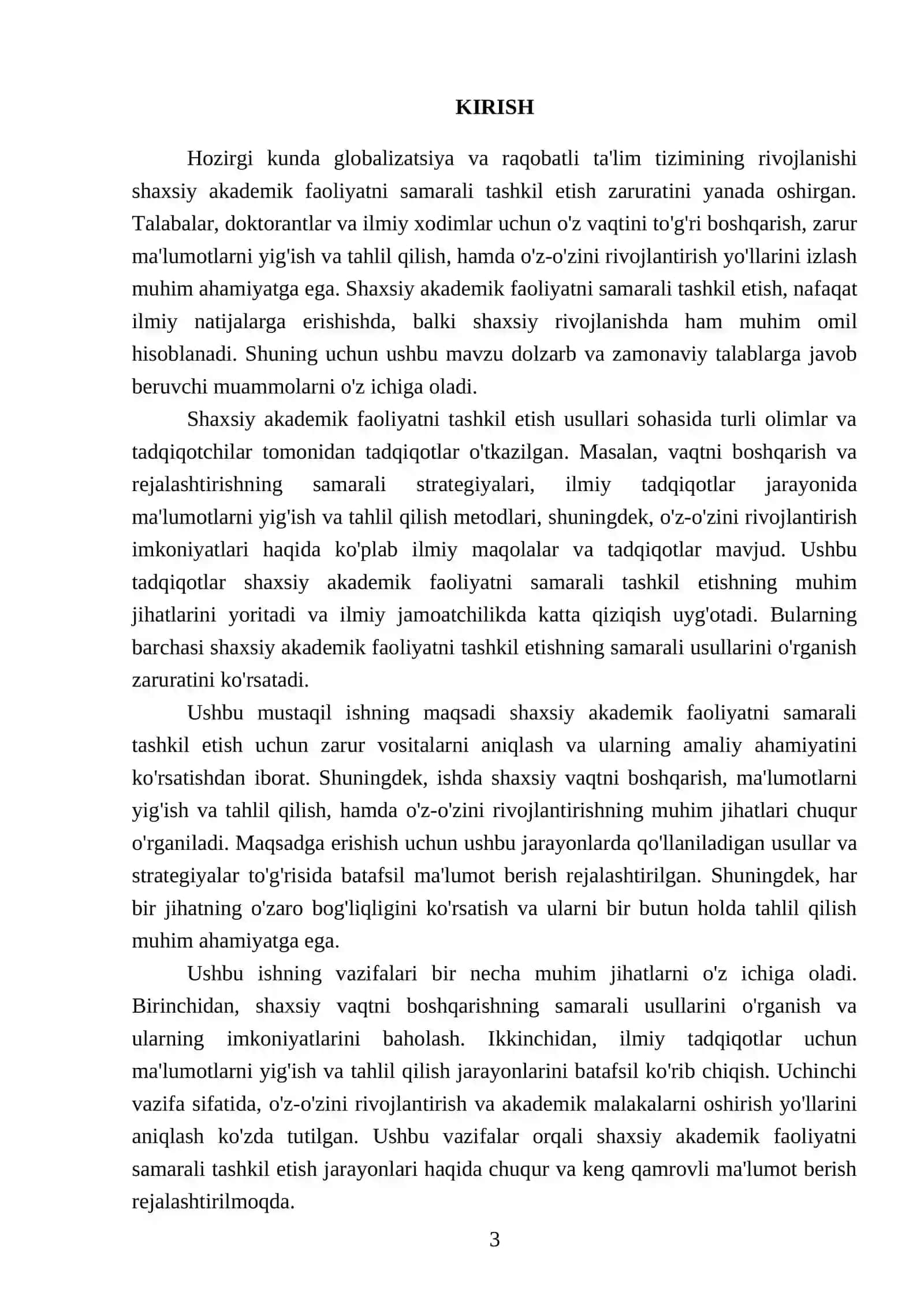 Shaxsiy akademik faoliyatni samarali tashkil etish vositalari 3