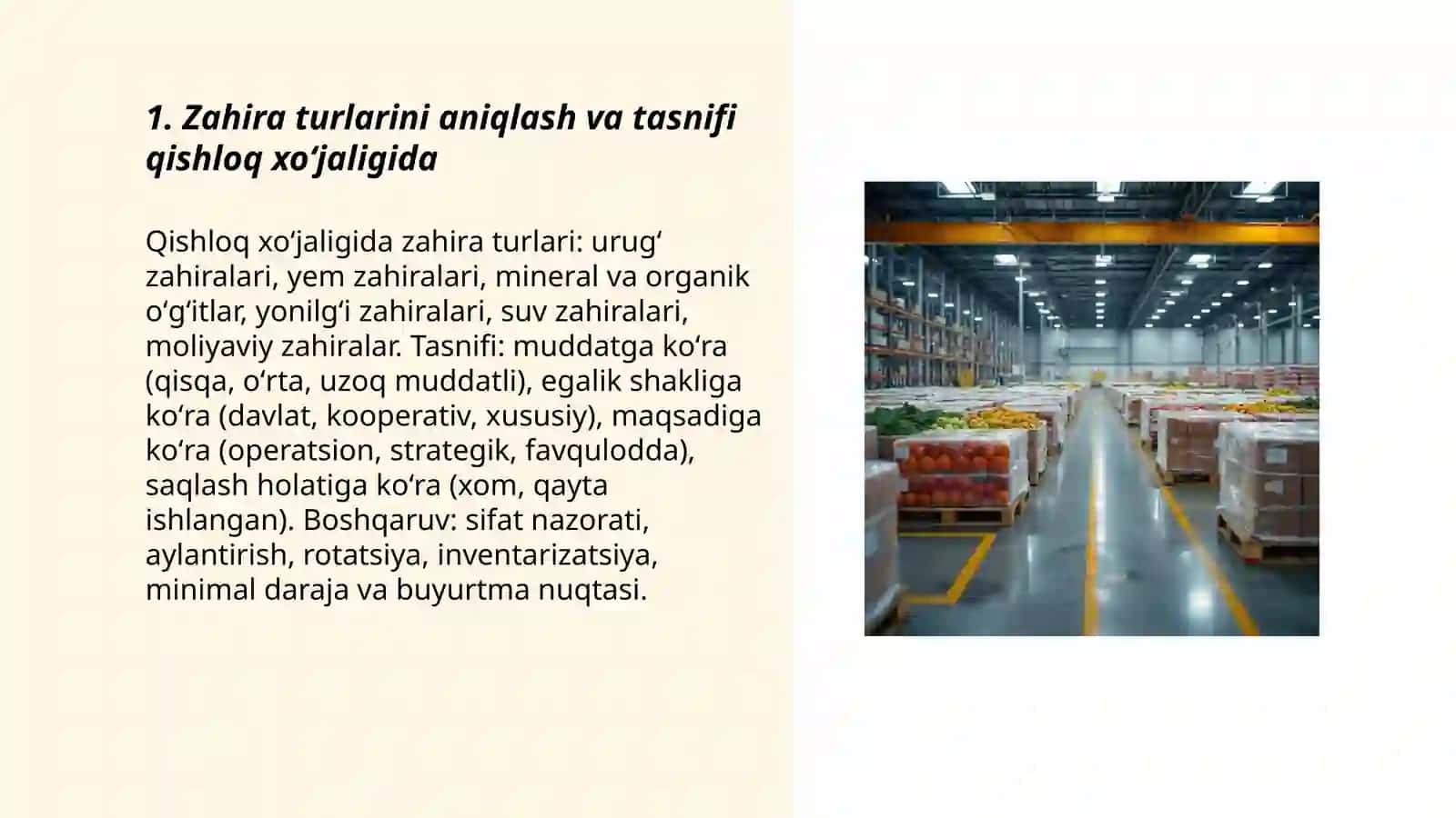 Zahira turlarini aniqlash va tasnifi qishloq xoʻjaligida 3