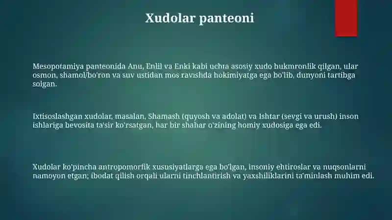 Qadimgi misopatamiyada diniy eʼtiqodlar 3