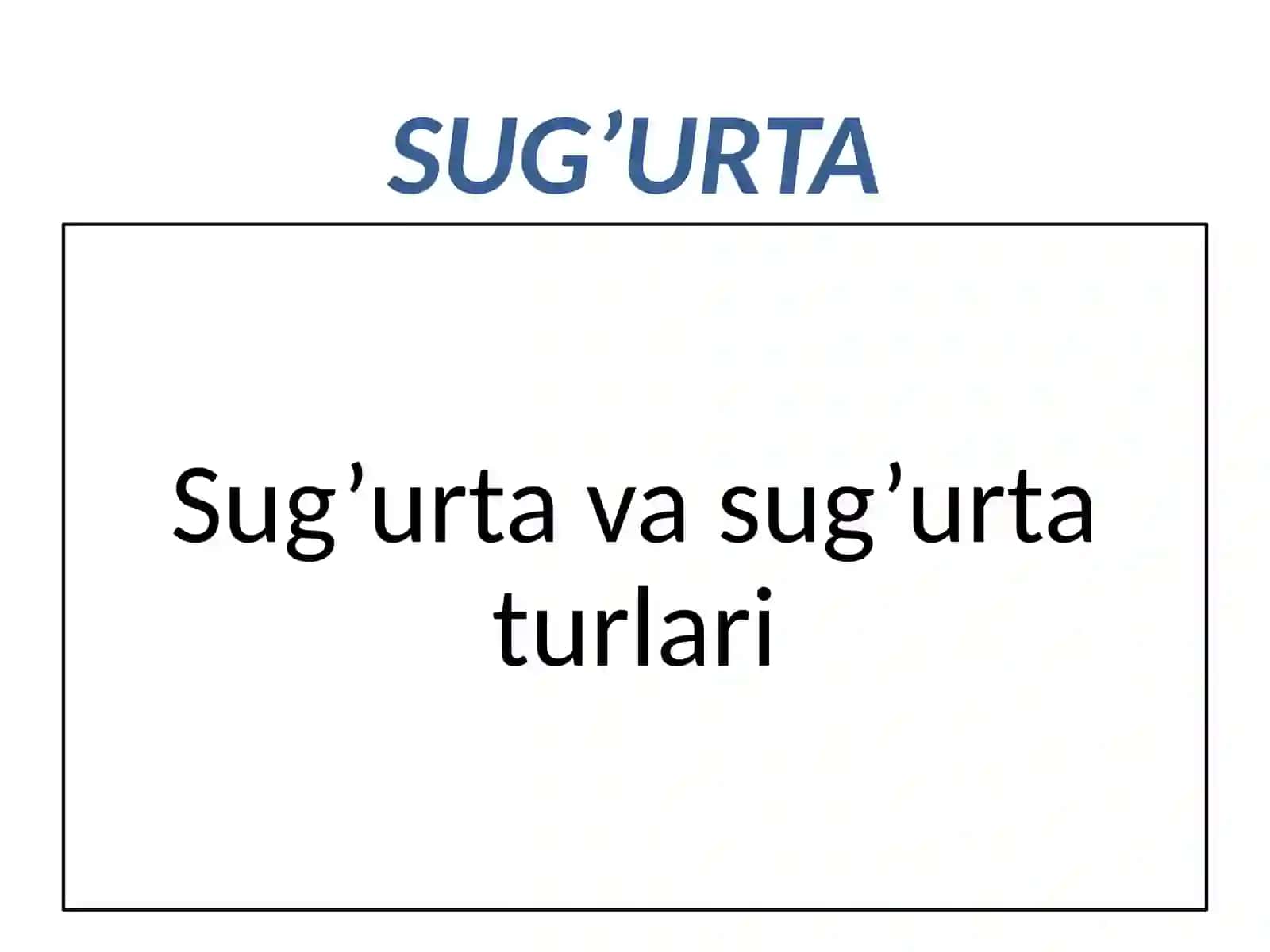 Sug`urta 3