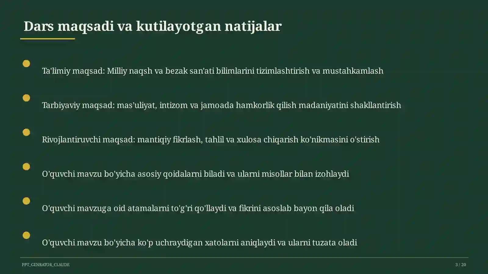 Milliy naqsh va bezak san'ati (3-sinf) 3