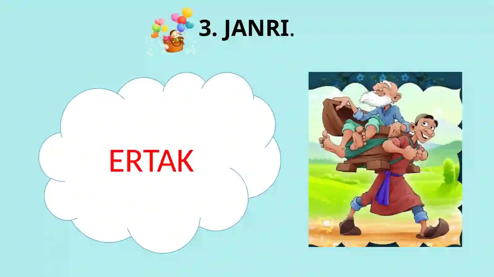 QARI BILGANNI PARI BILMAS. ertagi yoritilishi haqida slayd 3