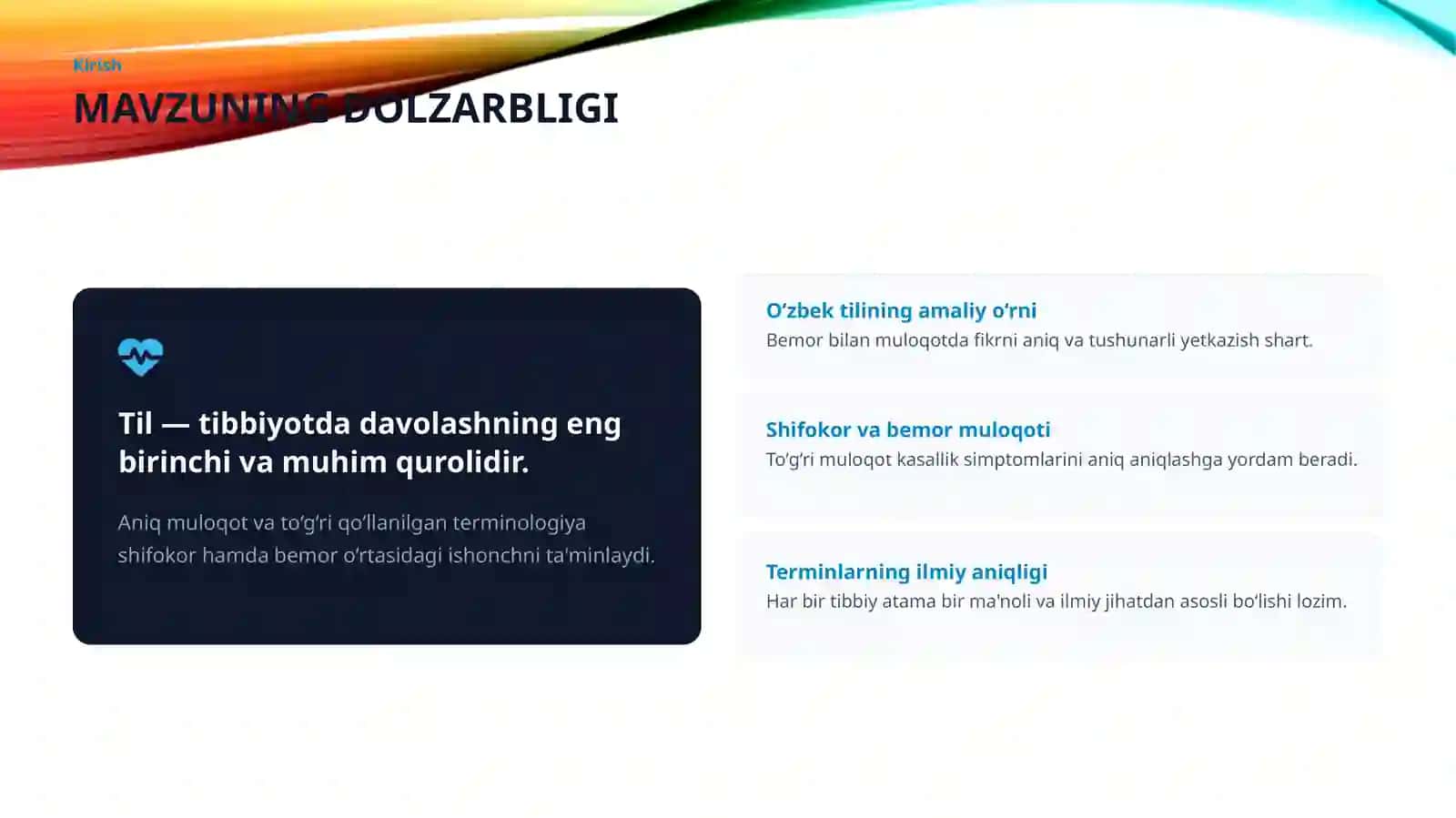 O'ZBEK TILI VA TIBBIYOT 3