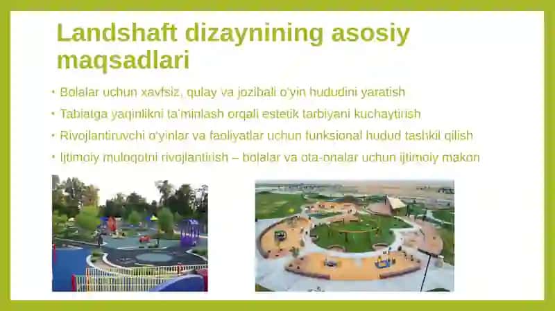 Bolalar parkining landshaft yechimlari 3