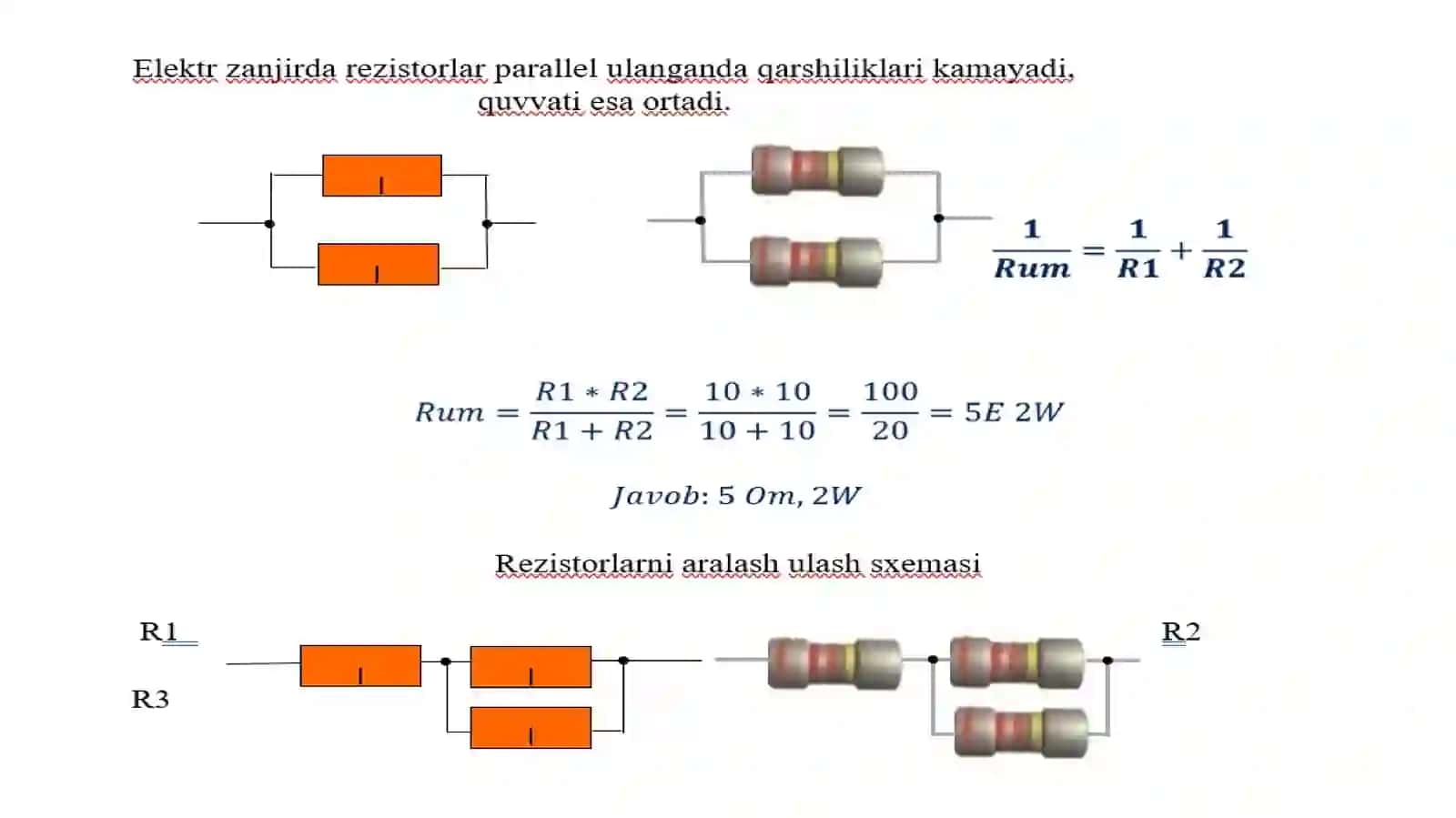 Yarim o’tkazgichli fotoelektron asboblarning fizikaviy asoslari. Fotorezistorlar. Fotodiodlar. 3