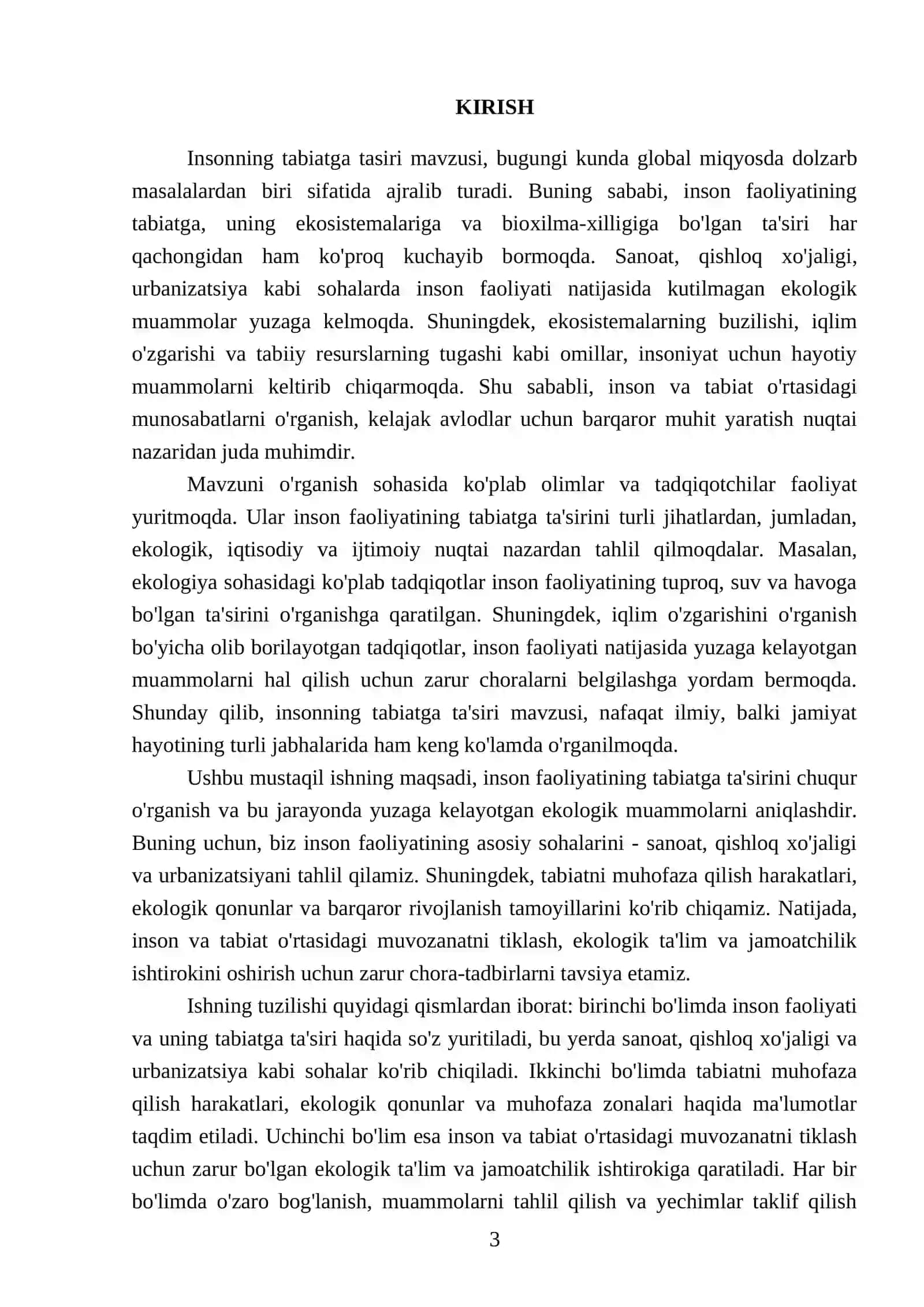 Insonning tabiatga tasiri 3
