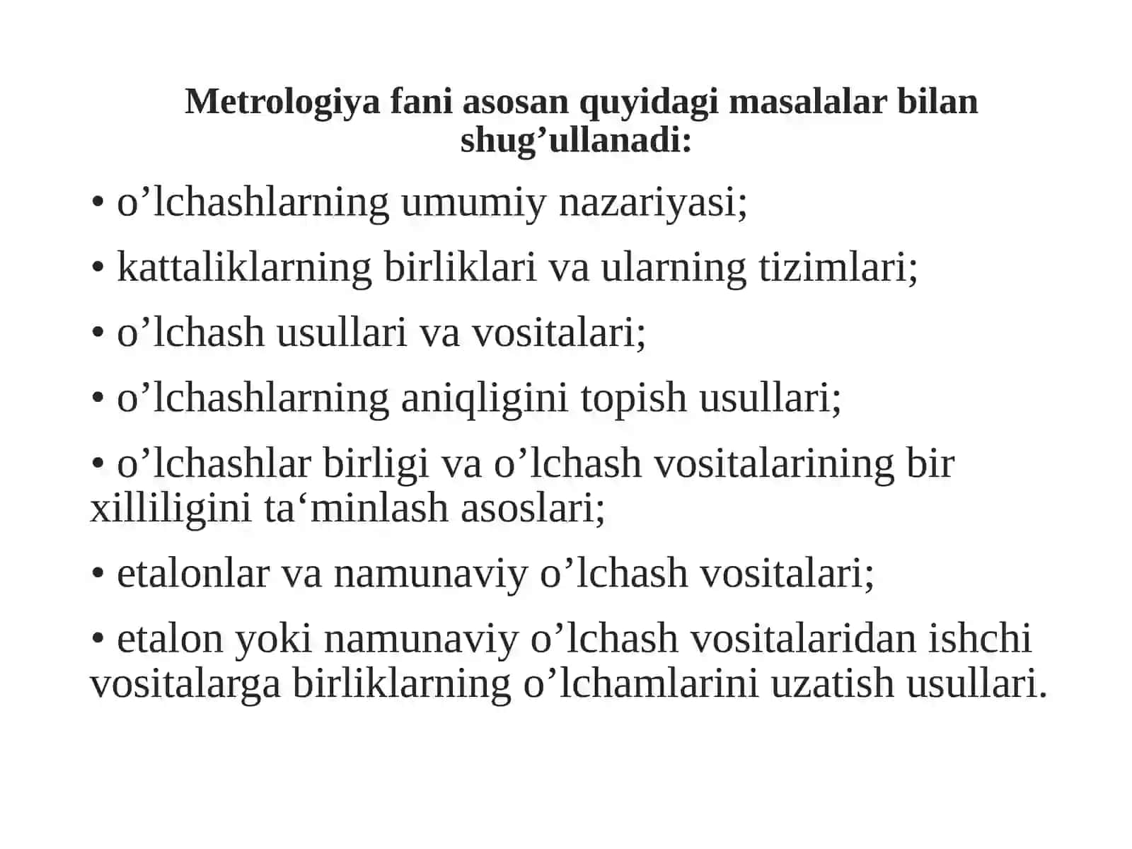 Metrologiya va standartlashtirish 3