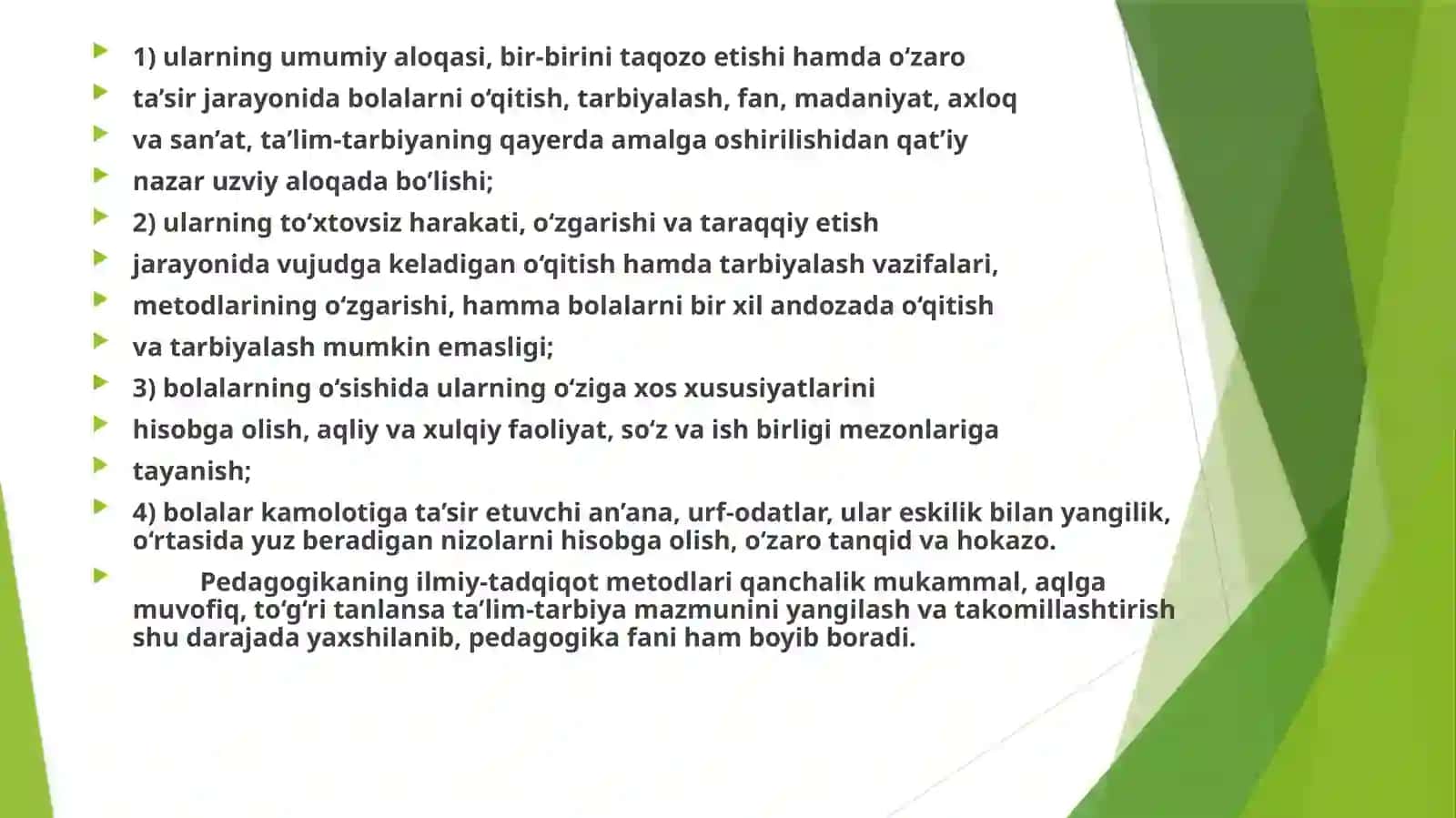 Pedagogika fanining ilmiy tadqiqot metodlari haqida slayd 3