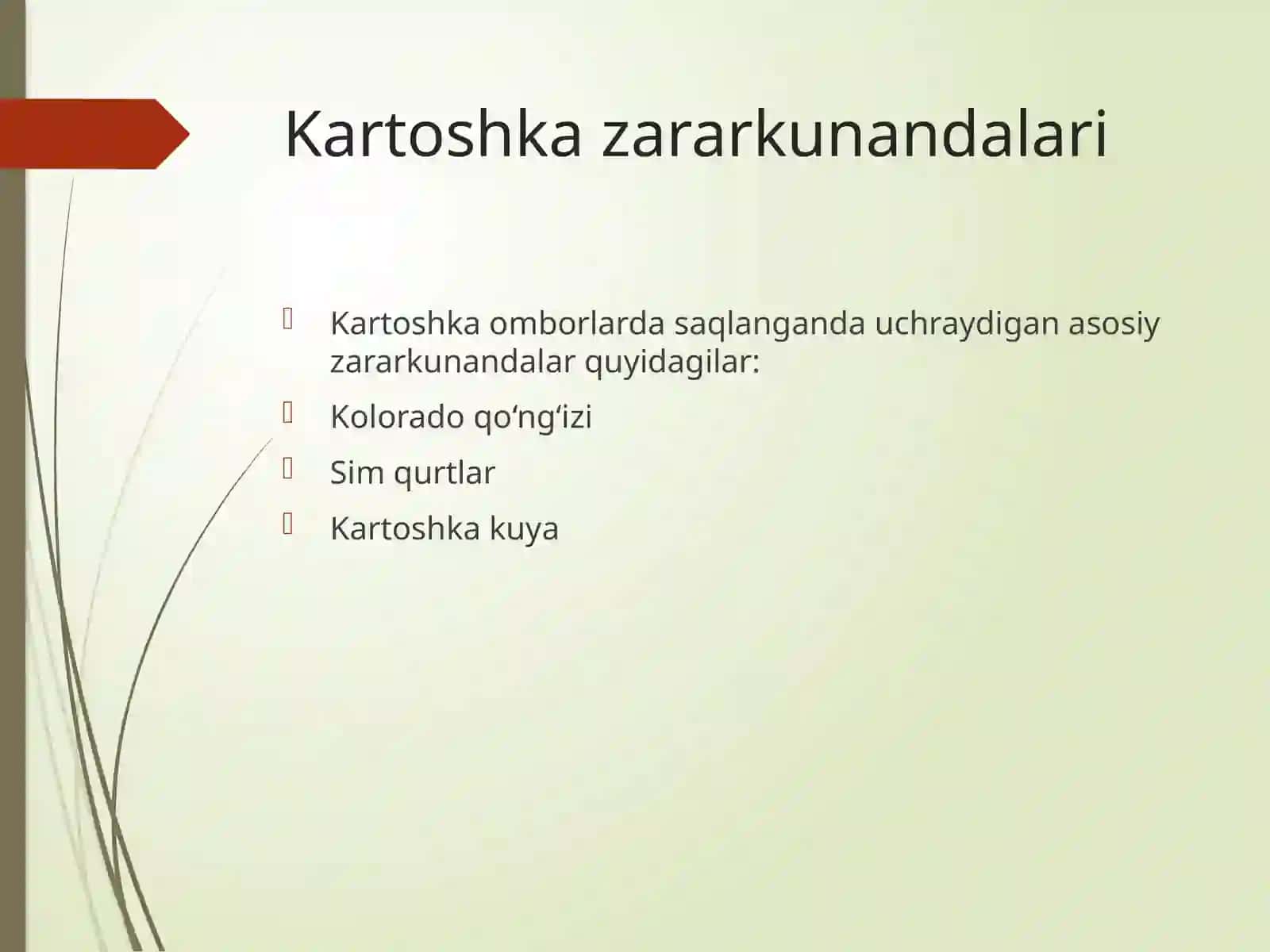 Zararkunandalar va ularning qarshiliklari 3
