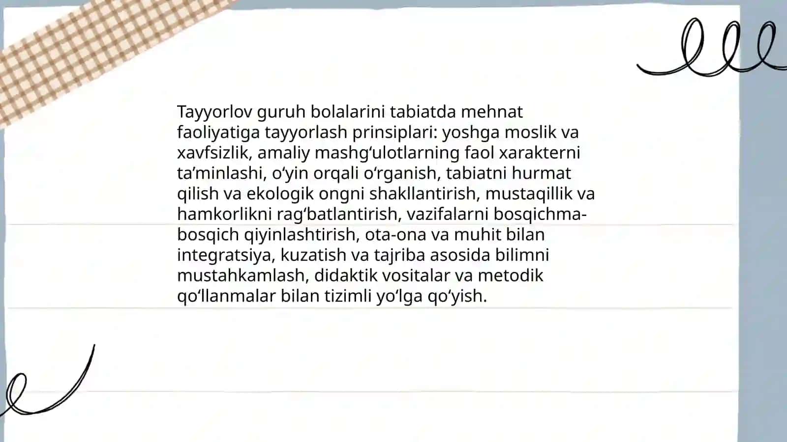 Tayyorlov guruh bolalarini tabiatda mehnatlarini tashkil etish turlari haqida metodik ishlanmalar 3