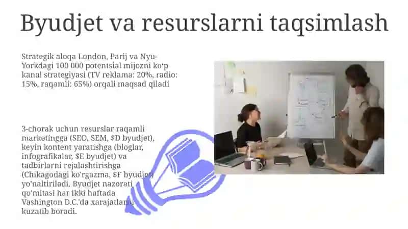 Kommunikatsiya bo'yicha strategik qarorlar 3