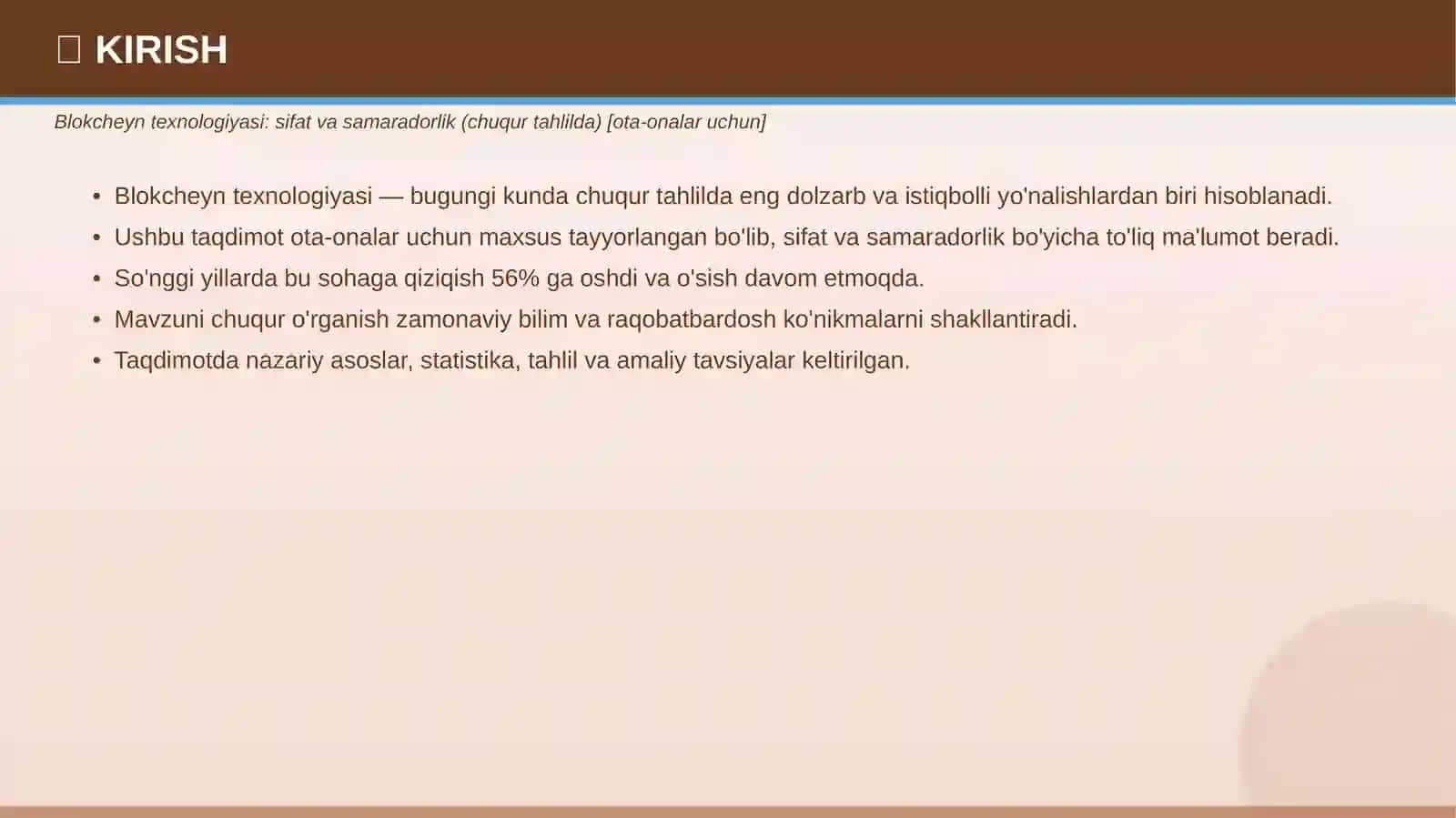 Blokcheyn texnologiyasi: sifat va samaradorlik 3