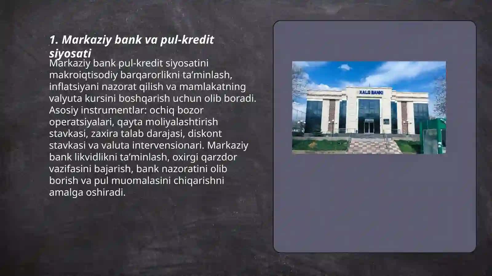 Markaziy bank va pul-kredit siyosati 3