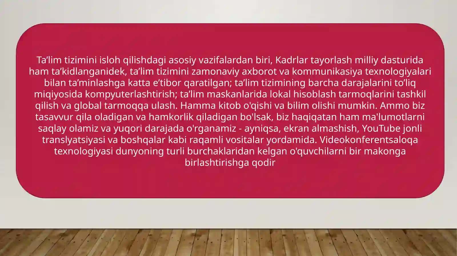 Videokonferentsiyalar ta'lim jarayonida 3