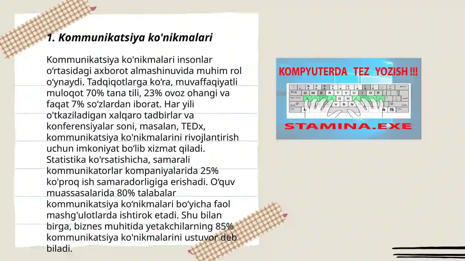 Soft skills-toʻgʻri yozish har xil turdagi matnlar bilan ishlash 3