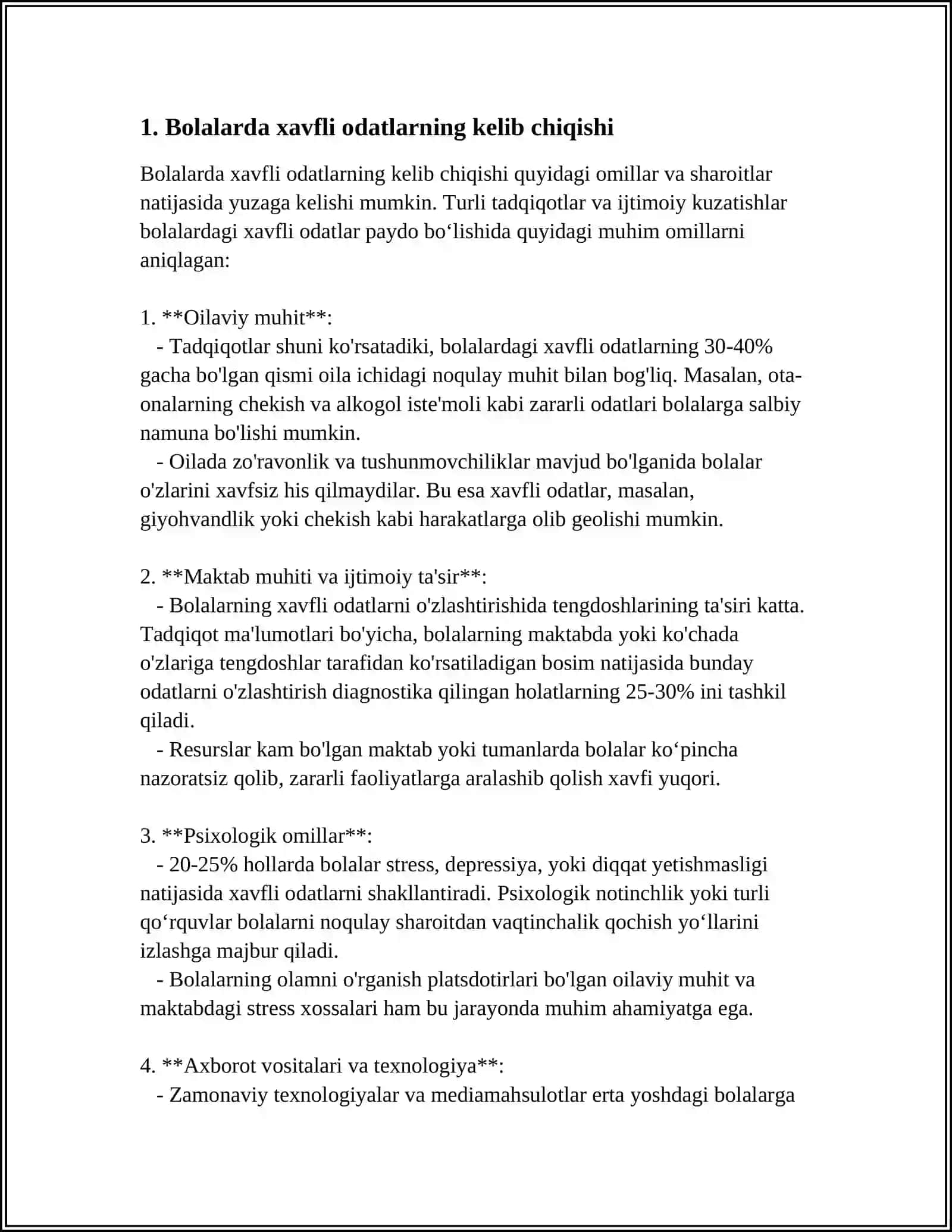 XIRURGIYA BOLALARNI DAVOLASH ZARARLI ODATLAR 3
