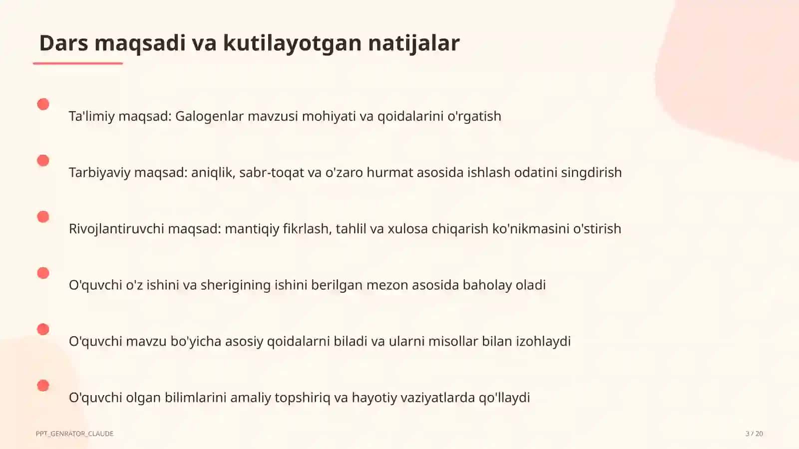 Galogenlar (9-sinf) 3