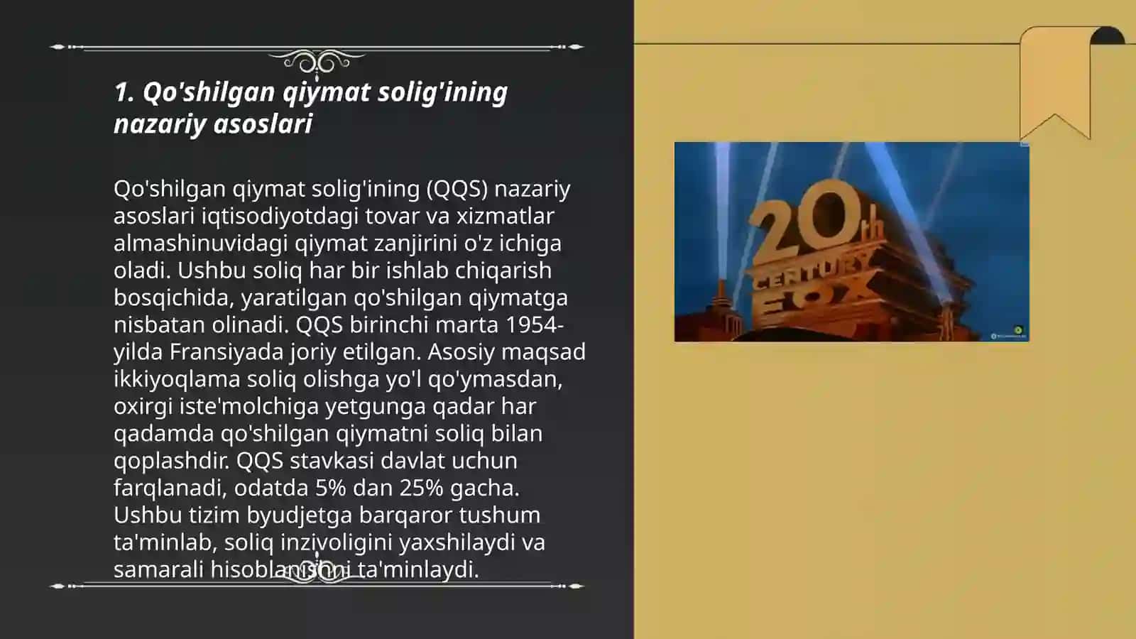 Qo'shilgan qiymat solig'ining iqtisodiy mohiyati va davlat byudjeti daromadlarini shakllantirishdagi ahamiyati 3
