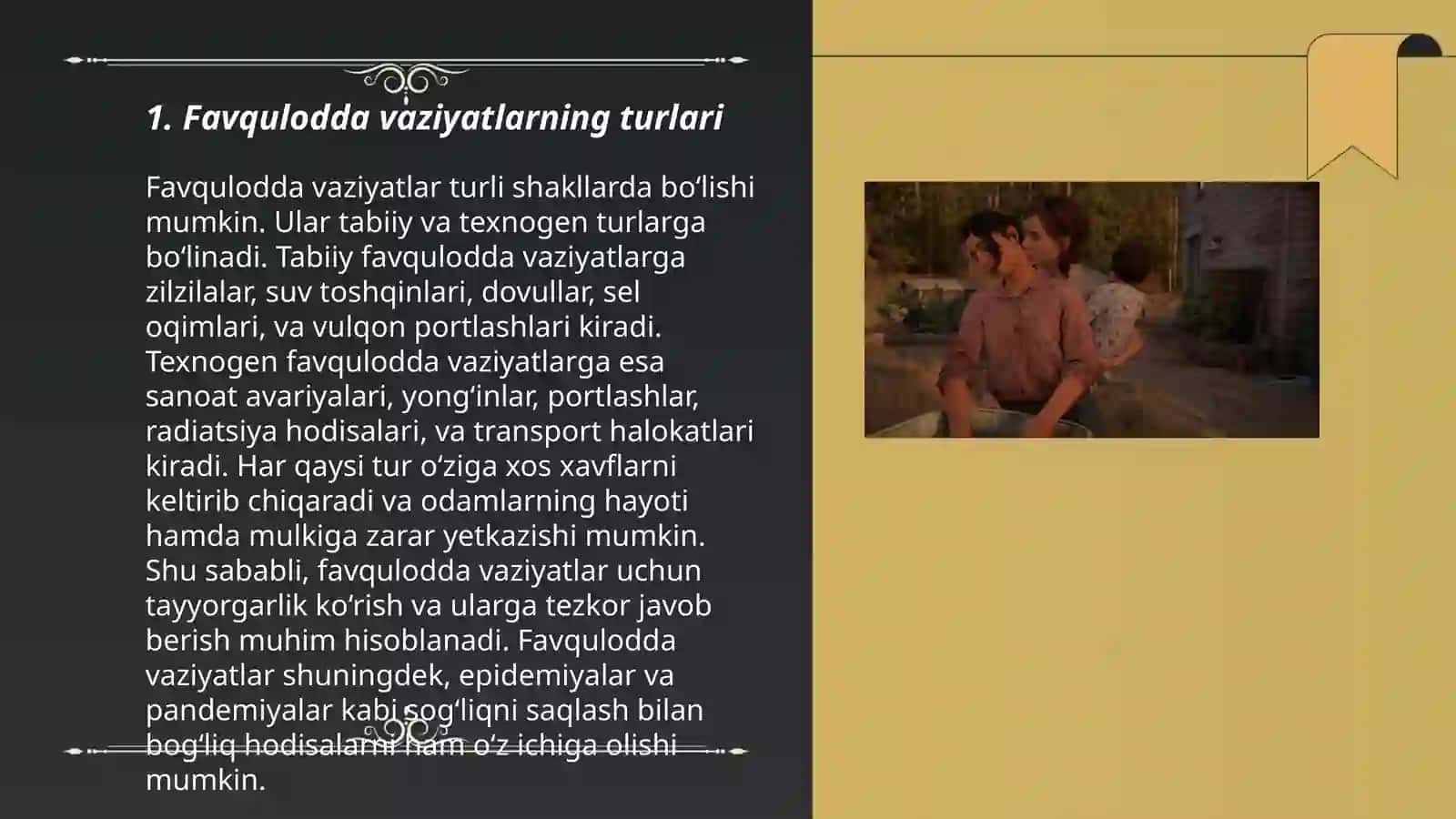 Favqulodda vaziyatlarning turlari 3