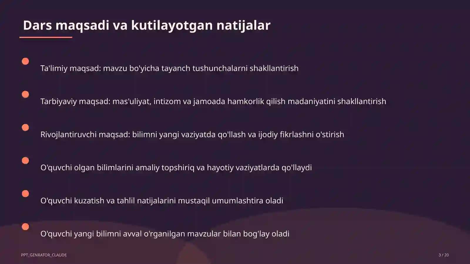 Hayot yo'lini tanlash: maqsad va reja (11-sinf) 3