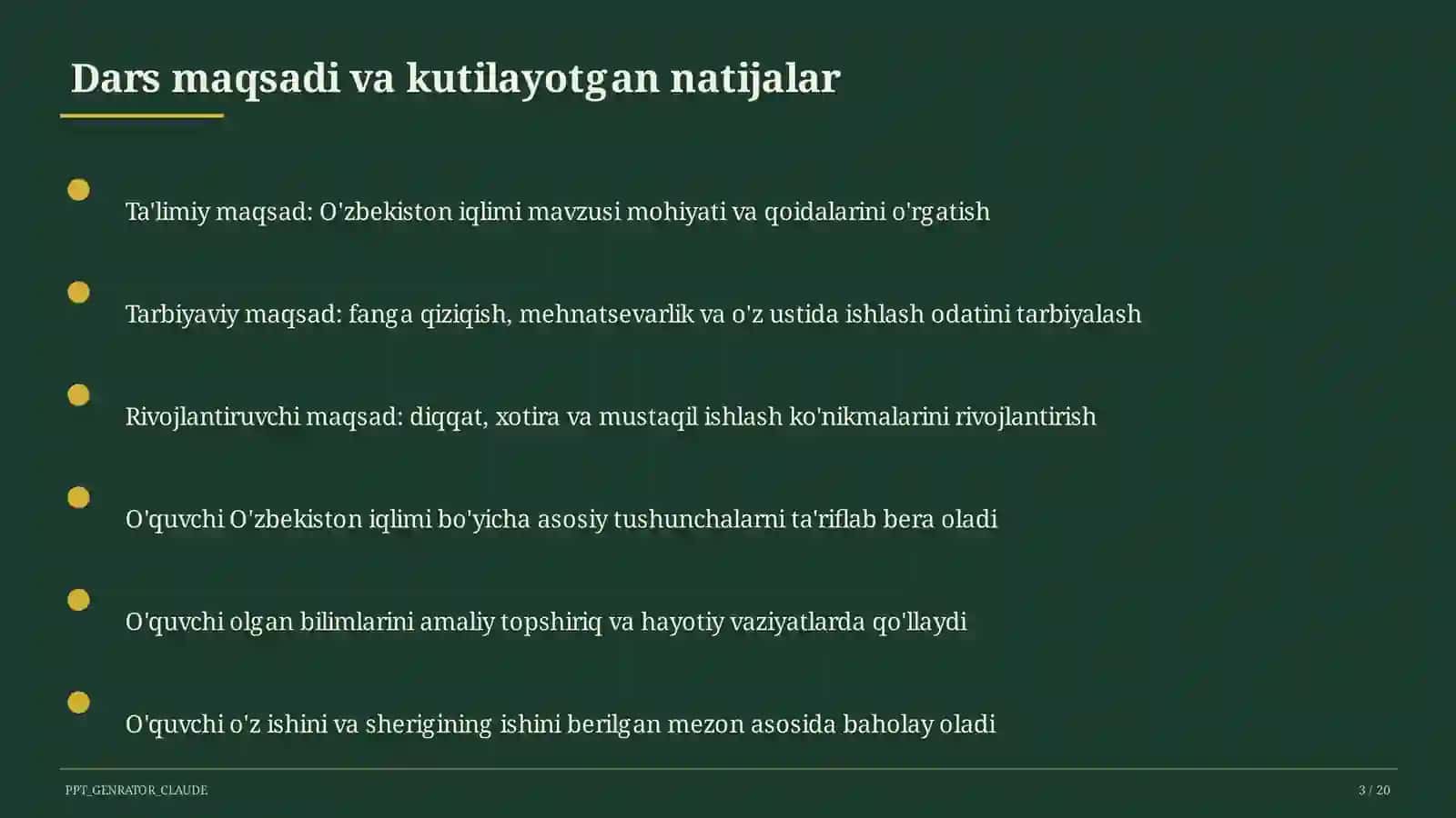 O'zbekiston iqlimi (8-sinf) 3