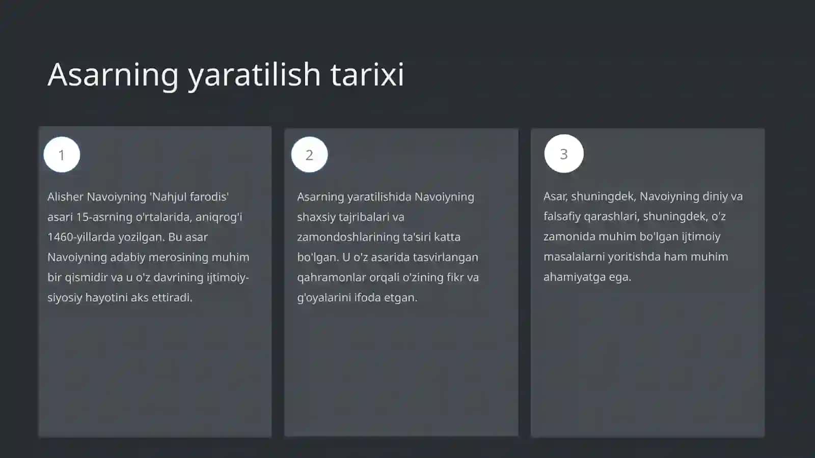 Alisher Navoiyning Nahjul farodis asari qo'ltekstologik tahlil qilish 3