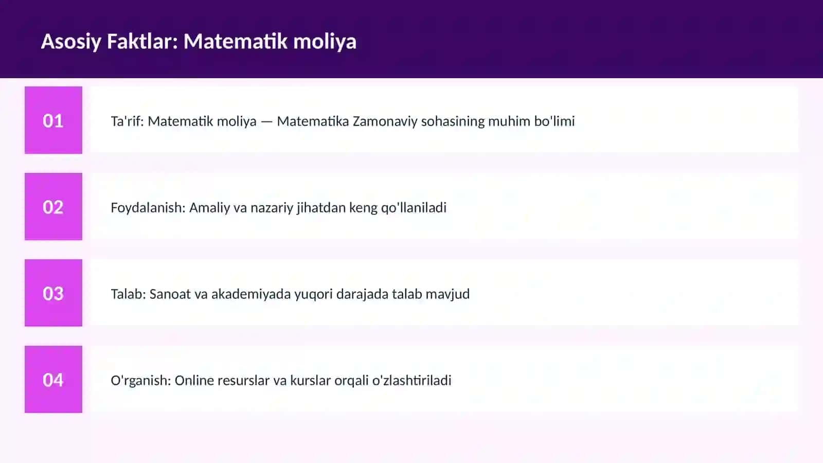 Matematik moliya 3