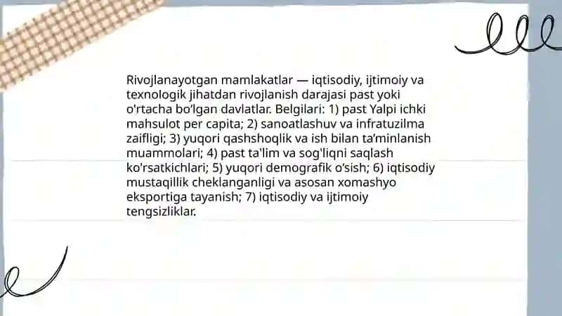 Rivojlanayotgan mamlakatlar klassifikatsiyasi 3