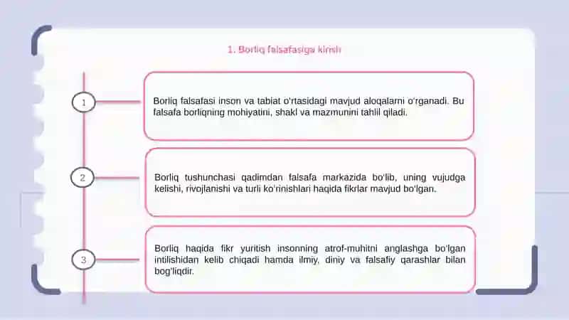 Borliq falsafasi 3