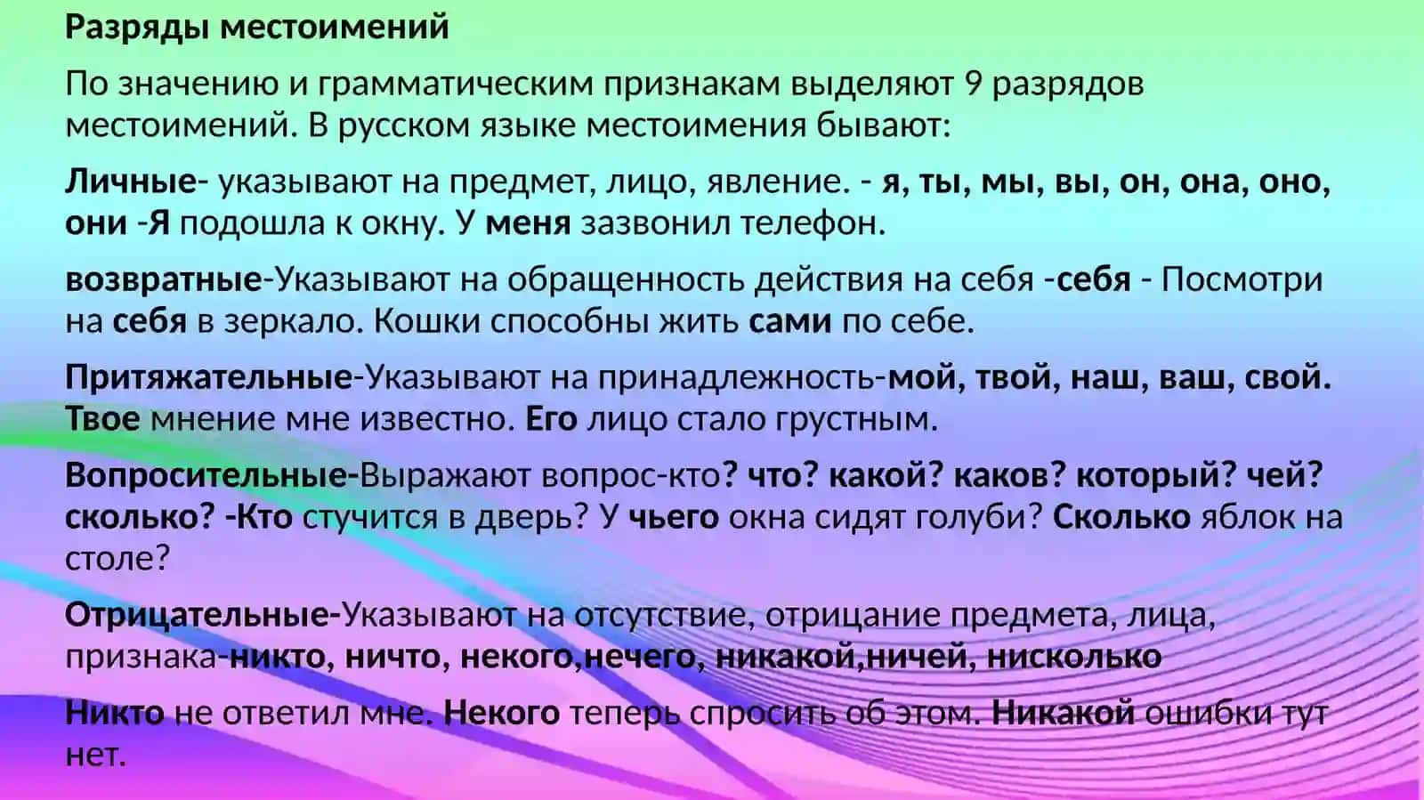 Грамматическая тема:Местоимение.Лексическая тема:Роль и значение медиа в жизни современного ребенка 3