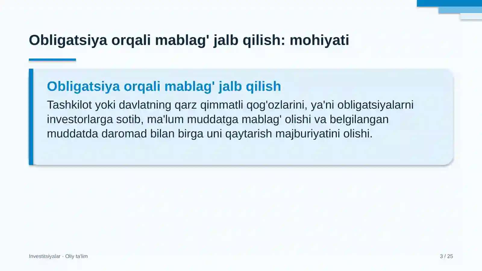 g'aznachilik tizimida obligatsiyalar chiqarish orqali mablag' jalb qilish 4266 3