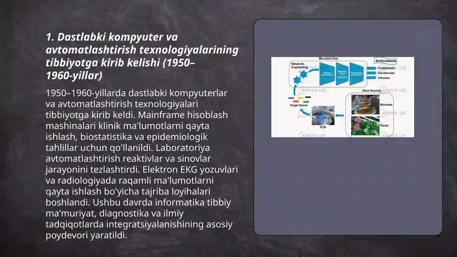 Tibbiyotdagi IT rivojlanishining tarixiy bosqichlarini õrganish 3