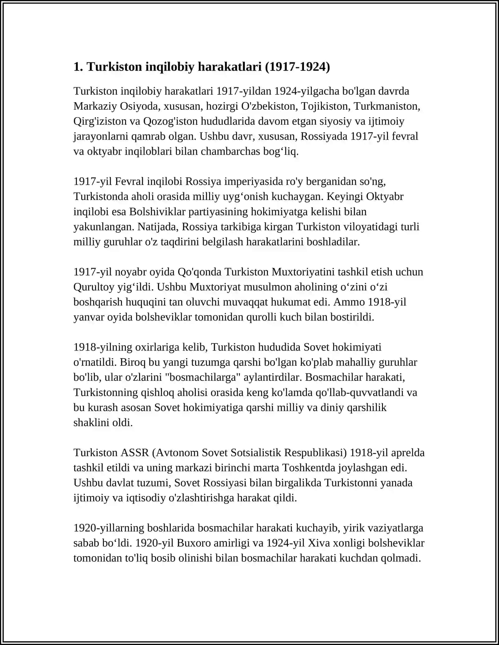 TURKISTONNING 1917 1924 YILDAGI TARIXIY GEOGRAFIYASI 3