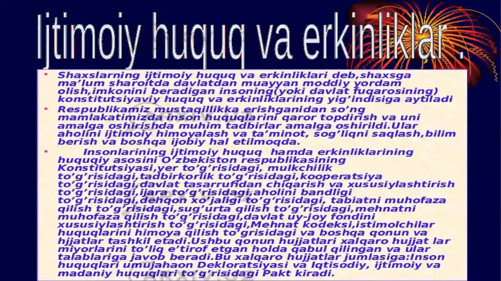 FUQOROLARNING SIYOSIY HUQUQLARI 3