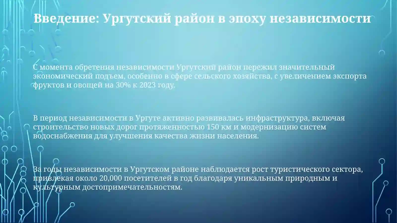 Ургутский район за годы независимости 3