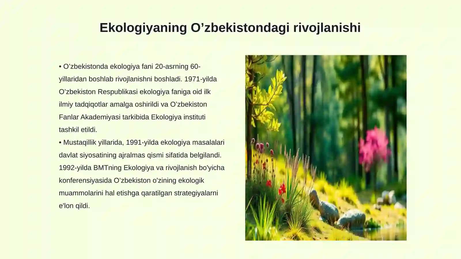 O’zbekistonda ekologiya fanining rivojlanishi 3