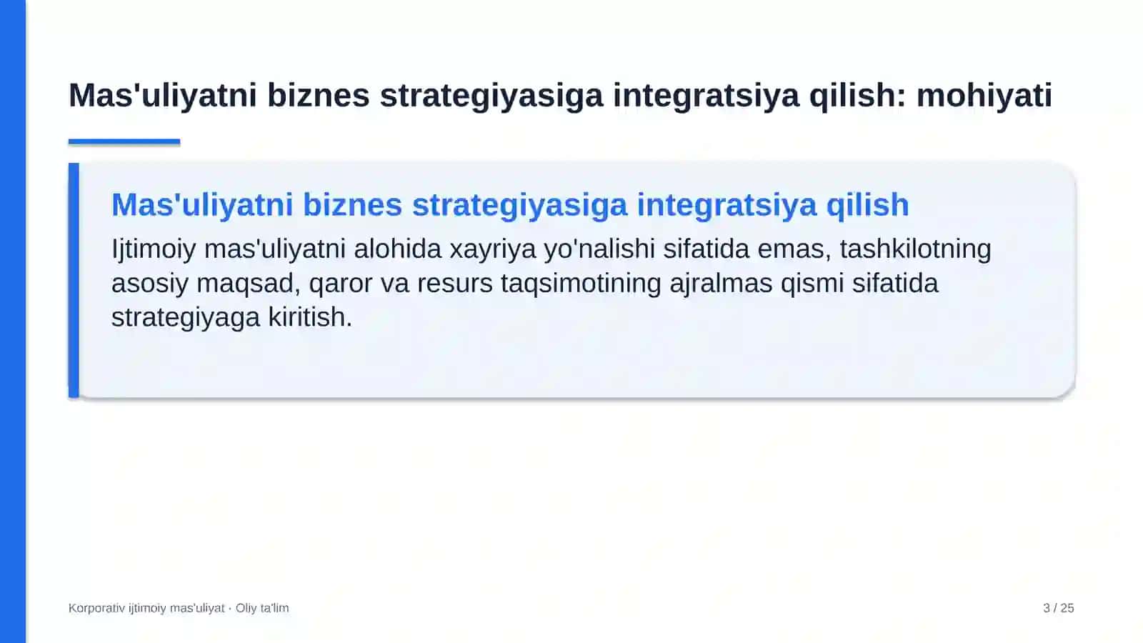 Xorijiy universitetlar filiallarida ijtimoiy mas'uliyatni biznes strategiyasiga integratsiya qilish 3