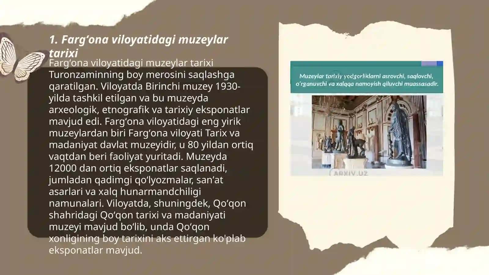 Fargʻona viloyatidagi muzeylar faoliyati 3