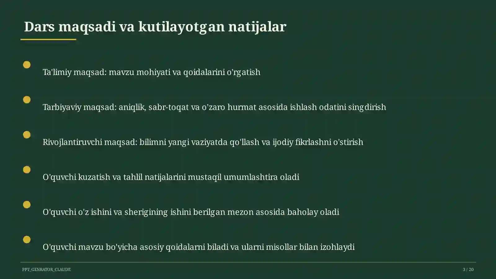 Yalpi ichki mahsulot va iqtisodiy o'sish (11-sinf) 3