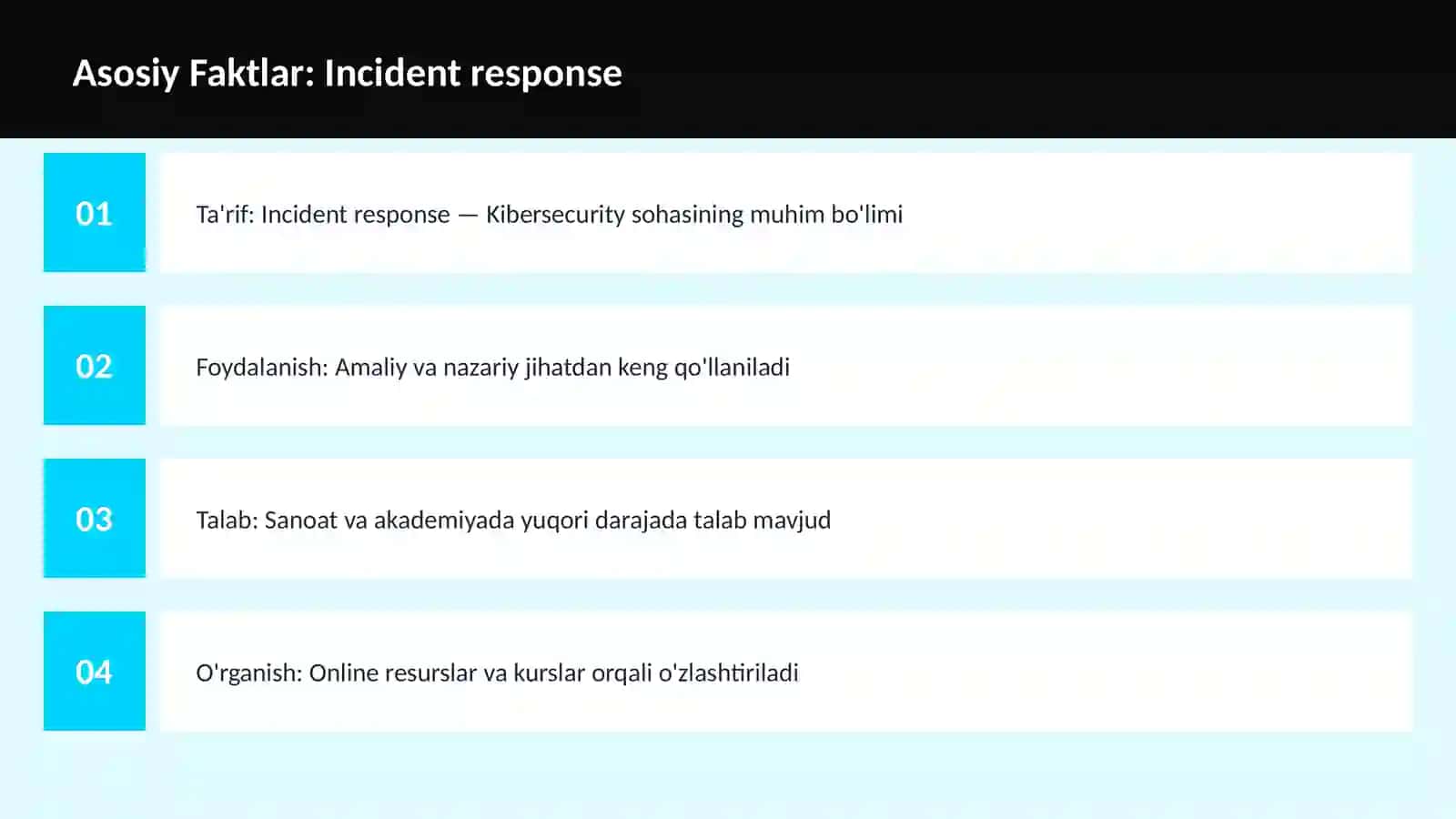 Incident response 3