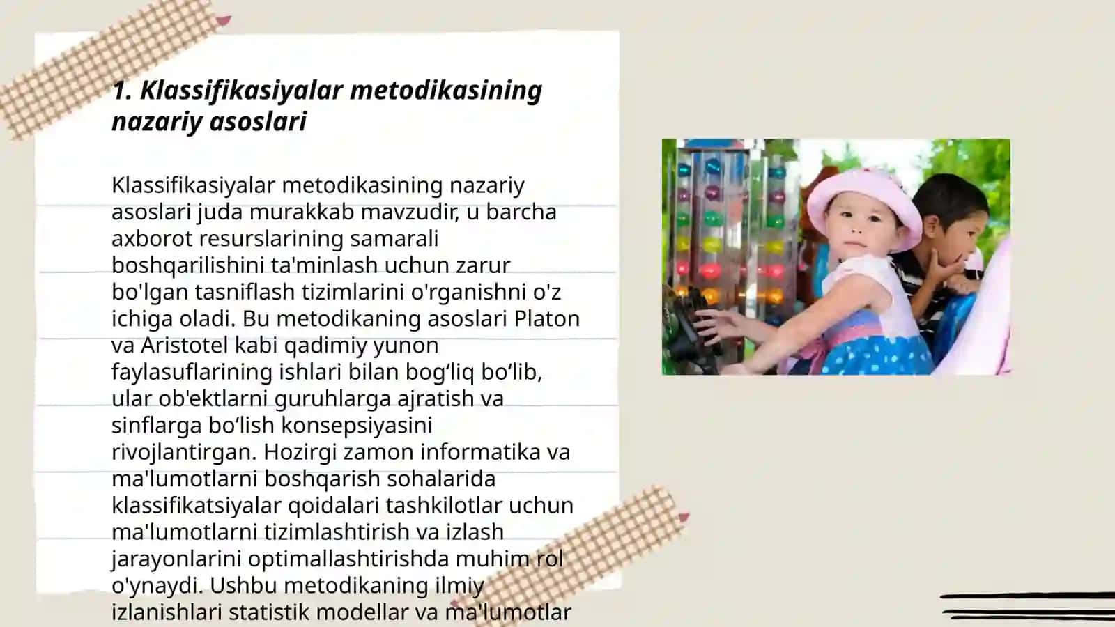 Klassifikasiyalar metodikasi 3