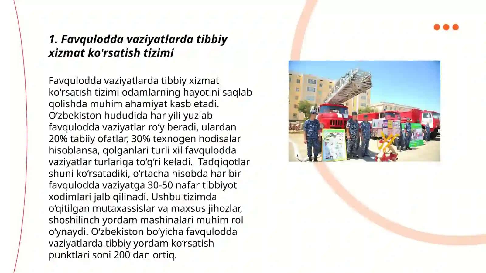 Favqulotda vaziyatlardagi fuqaro muhofazasi tibbiy xizmati 3