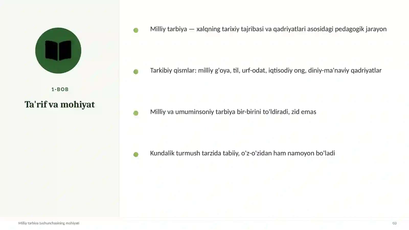 TARBIYAVIY ISHLAR METODIKASI 3